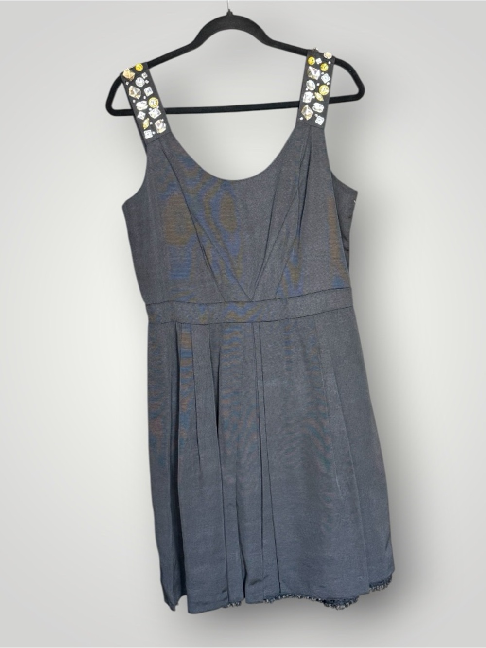 Pink Tartan little black dress beaded A-line dress
